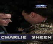 Terry Hill, who died this week of a suspected heart attack, interviews an unsuspecting Charlie Sheen for The Footy Show back in the late 1990s.