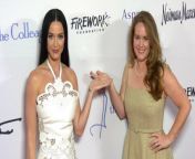 https://www.maximotv.com &#60;br/&#62;B-roll footage: Singer-songwriter Katy Perry and Angela Lerche (founders of the Firework Foundation) on the red carpet at the 35th Annual Colleagues Spring Luncheon and Oscar de la Renta Fashion Show at the Beverly Wilshire Hotel in Beverly Hills, California, USA, on Thursday, April 25, 2024. This video is only available for editorial use in all media and worldwide. To ensure compliance and proper licensing of this video, please contact us. ©MaximoTV