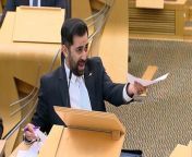 Humza Yousaf clashes with Douglas Ross over collapse of power-sharing agreement with GreensScottish Parliament TV