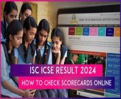 Council for the Indian School Certificate Examinations (CISC E) is all set to declare the results for the ICSE Class 10 &amp; ISC Class 12 examinations on May 6. Candidates can view their ISC ICSE Result 2024 by visiting CISCE&#39;s official websites at cisce.org and results.cisce.org. This year&#39;s ICSE exams ended on March 28 while the ISC exams concluded on April 3. Watch the video to know how to check the results online.&#60;br/&#62;