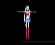 A video, of the Sailor Moon 3D model. Created by Scott Snider using 3DS MAX. Uploaded 04-01-2024.