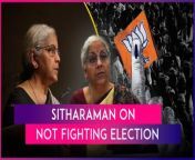 Union Finance Minister Nirmala Sitharaman on Wednesday, March 27, said that she had turned down the BJP offer to contest the Lok Sabha election, saying she does not have money for it. She, however, confirmed that she will be campaigning for BJP candidates.&#60;br/&#62;