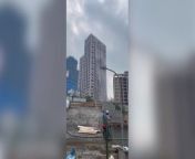 Shocking video: Taiwan earthquake creates waterfall from rooftop swimming pool from pooja videos do