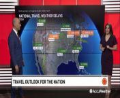 Several areas of the country could endure weather-related travel delays on April 1.