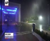 One of the strongest hurricanes to ever hit Puerto Rico made landfall on Wednesday as officials warned it would decimate the power company&#39;s crumbling infrastructure and force the government to rebuild dozens of communities.