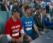There were a lot of Red Sox fans at Dodger Stadium for the last game of the World Series, including an obnoxious jerk that Jimmy was forced to sit next to.