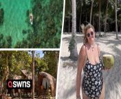 A woman lived on a remote island with just 80 people for FREE - and washed her clothes in a well and climbed trees for coconuts.&#60;br/&#62;&#60;br/&#62;Brooke Megan, 20, spent two weeks staying on Darocotan Island, Philippines, for free by volunteering in December 2023.&#60;br/&#62;&#60;br/&#62;Brooke says the island was so small you could walk or kayak around it easily - and you had to get a boat to the mainland to get produce to make meals.&#60;br/&#62;&#60;br/&#62;She lived in a bamboo hut for the two weeks - sleeping on a mattress on the floor and says the experience was &#92;