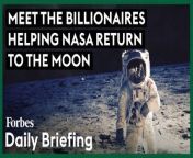 Houston-based Intuitive Machines is hoping to become the first private company to land on the lunar surface this month, one of several billionaire-backed companies NASA is tapping to unlock the moon, lower the agency’s costs and grow the budding space economy as it plans missions to the moon, Mars and beyond.&#60;br/&#62;&#60;br/&#62;NASA is working with 14 American companies to help deliver scientific instruments and technology to the lunar surface as part of its Artemis program to send people back to the moon.&#60;br/&#62;&#60;br/&#62;Read the full story on Forbes: https://www.forbes.com/sites/roberthart/2024/02/14/meet-the-billionaires-helping-nasa-return-to-the-moon/?sh=565b29d24724&#60;br/&#62;&#60;br/&#62;Forbes Daily Briefing shares the best of Forbes reporting on wealth, business, entrepreneurship, leadership and more. Tune in every day, seven days a week, to hear a new story. Subscribe here: https://art19.com/shows/forbes-daily-briefing&#60;br/&#62;&#60;br/&#62;Fuel your success with Forbes. Gain unlimited access to premium journalism, including breaking news, groundbreaking in-depth reported stories, daily digests and more. Plus, members get a front-row seat at members-only events with leading thinkers and doers, access to premium video that can help you get ahead, an ad-light experience, early access to select products including NFT drops and more:&#60;br/&#62;&#60;br/&#62;https://account.forbes.com/membership/?utm_source=youtube&amp;utm_medium=display&amp;utm_campaign=growth_non-sub_paid_subscribe_ytdescript&#60;br/&#62;&#60;br/&#62;Stay Connected&#60;br/&#62;Forbes newsletters: https://newsletters.editorial.forbes.com&#60;br/&#62;Forbes on Facebook: http://fb.com/forbes&#60;br/&#62;Forbes Video on Twitter: http://www.twitter.com/forbes&#60;br/&#62;Forbes Video on Instagram: http://instagram.com/forbes&#60;br/&#62;More From Forbes:http://forbes.com&#60;br/&#62;&#60;br/&#62;Forbes covers the intersection of entrepreneurship, wealth, technology, business and lifestyle with a focus on people and success.
