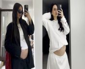 Credit: SWNS / Adriana Krzesniak&#60;br/&#62;&#60;br/&#62;A pregnant woman approaching 40 claims strangers tell her she is &#92;