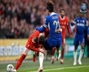 Liverpool fans have been quick to hail the influence of Joe Gomez, after footage emerged of the Reds defender backing up teenage team-mate, Conor Bradley in a mid-game bust-up with Chelsea&#39;s Ben Chilwell.&#60;br/&#62;&#60;br/&#62;The two Premier League giants played out a tense Carabao Cup final on Sunday, with captain Virgil van Dijk scoring the header to win it for the Reds at Wembley in extra time. &#60;br/&#62;&#60;br/&#62;Jurgen Klopp&#39;s side dominated the added half hour after Chelsea had looked close to winning it in normal time, only for several chances to be wasted or saved by Caoimhin Kelleher. &#60;br/&#62;&#60;br/&#62;While there was little in the shape of goals to talk about, there were several flashpoints in a well-contested game. &#60;br/&#62;&#60;br/&#62;Liverpool youngster Bradley - who started at right back before moving into midfield after an injury to Ryan Gravenberch - was spotted pushing and shoving with Chilwell following a challenge on the England left back.&#60;br/&#62;&#60;br/&#62;Bradley took Chilwell to the ground off the ball, wrapping his arms around the Chelsea player&#39;s legs in an apparent attempt to stop him from getting up and attacking. &#60;br/&#62;&#60;br/&#62;Chilwell however reacted poorly, shoving the teenager and taking out his anger on his opponent. &#60;br/&#62;&#60;br/&#62;Bradley initially pushes back but then appears prepared to walk away, only for Chilwell to follow him a few steps and the youngster to hold out his arms and square up in response. &#60;br/&#62;&#60;br/&#62;However, a different clip shows Gomez coming to the aid of his teammate and is seen coming to hold back Chilwell. &#60;br/&#62;&#60;br/&#62;It appears that after the Liverpool centre-back arrives Chilwell begins to back off, and the fight ends there, Gallagher coming to help the left-back with Gomez. &#60;br/&#62;&#60;br/&#62;As such, several fans have taken to social media to offer their thoughts on Chilwell&#39;s behavior.&#60;br/&#62;&#60;br/&#62;One wrote: &#39;Chilwell absolutely a wetwipe. Tries it on with Bradley then Elliott, suddenly pipes down when Gomez comes in front of him and tries to push him and Gomez just stands there not moving.&#39;&#60;br/&#62;&#60;br/&#62;Another added: &#39;Chilwell Changed his mind real fast when he realized he was looking up to Joe Gomez instead of trying to push a 19-year-old.&#39; &#60;br/&#62;&#60;br/&#62;A third claimed: &#39;Chilwell the little wet wipe, thinks he&#39;s the man. Gomez would eat him for breakfast.&#39; &#60;br/&#62;&#60;br/&#62;A fourth agreed, saying: &#39;Ben Chilwell is pathetic by the way. Went after Bradley and Clark and ran off when Gomez and Gakpo turned up. Hilarious.&#39;&#60;br/&#62;&#60;br/&#62;And another suggested: &#39;Chilwell was scared when Gomez came, he only wants to fight kids.&#39; &#60;br/&#62;&#60;br/&#62;The heated exchange was quickly defused by officials but that didn&#39;t stop Bradley from posting on social media a picture of himself standing in front of Chilwell, with his arms outstretched and seeming unbothered by the confrontation.