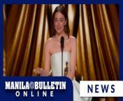 Emma Stone takes home the Oscar for best actress for her risky, no-holds barred female take on the Frankenstein myth in &#92;