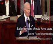 President Joe Biden tells MSNBC he regrets using the word to describe the undocumented immigrant who is charged with killing a 22-year-old nursing student in Georgia.Veuer&#39;s Elizabeth Keatinge has more.