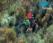 The 63-year-old and 71-year-old men were winched to safety about 9.30am on Sunday March 3, 2024.