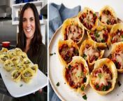 Ever wanted to eat lasagna without silverware? No? Well this Italian-inspired recipe might change your mind. In this video, join Nicole as she makes a finger-food spin on lasagna: Easy Lasagna Cups. Using inside out jumbo pasta shells, each shell is filled with gooey cheese and a saucy meat mixture. After baking in the oven, serve them on a platter and watch as they disappear from the dinner table!