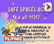 Safe Spaces Act RA No. 11313