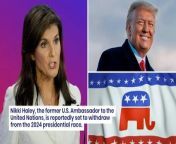 Nikki Haley, the former U.S. Ambassador to the United Nations, is reportedly set to withdraw from the 2024 presidential race. This decision virtually guarantees that Donald Trump will secure the Republican nomination and go head-to-head with President Joe Biden in the November election.