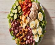 The protein packed Chef Salad is big enough to be a lunch or dinner main.