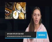 Bitcoin&#39;s price briefly soared to a new all-time high of &#36;72,211.51 before slightly retracting to below &#36;71,530.13 in Monday&#39;s trading after the UK Financial Conduct Authority said it would allow crypto exchange-traded notes. The FCA said it will not object to crypto ETNs for professional investors, unsecured debt securities linked to an index or benchmark that promise to pay the full value at maturity minus fees. The move follows U.S. approval of the first bitcoin ETFs. The FCA reiterated its 2020 ban on retail sales of crypto ETNs and derivatives due to consumer harm from volatility and financial crime risks.