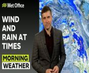 A band of rain moves across western parts of the England, Wales and Scotland, bringing heavy rain and strong winds into the morning. The heavy rain and strong winds continue to move eastwards over central and eastern areas, breaking up and easing slightly into the afternoon with some heavier bursts in places. It will be drier in the west through the afternoon with some outbreaks of rain especially over high ground in Wales, but will remain blustery. – This is the Met Office UK Weather forecast for the morning of 12/03/24. Bringing you today’s weather forecast is Alex Burkill.