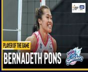 PVL Player of the Game Highlights: Bernadeth Pons goes for top points in Creamline win vs Strong Group from naruto group chat