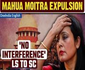 The Lok Sabha Secretariat defends its decision to expel TMC MP Mahua Moitra for sharing log-in credentials with a Dubai-based businessman. Discover the legal battle unfolding in the highest court as the Lok Sabha asserts its authority amidst allegations of ethical misconduct.&#60;br/&#62; &#60;br/&#62;#MahuaMoitra #MahuaMoitraExpulsion #LokSabha #SupremeCourt #MahuaMoitraSC #LSsecretariat #WestBengal #MahuaMoitraControversies #MamataBanerjee #Oneindia&#60;br/&#62;~PR.274~ED.101~GR.121~HT.96~