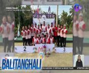 GOOD JOB! ang mga Pinoy sa 15th Asian Lawn Bowls Championships!&#60;br/&#62;&#60;br/&#62;&#60;br/&#62;&#60;br/&#62;&#60;br/&#62;Balitanghali is the daily noontime newscast of GTV anchored by Raffy Tima and Connie Sison. It airs Mondays to Fridays at 10:30 AM (PHL Time). For more videos from Balitanghali, visit http://www.gmanews.tv/balitanghali.&#60;br/&#62;&#60;br/&#62;#GMAIntegratedNews #KapusoStream&#60;br/&#62;&#60;br/&#62;Breaking news and stories from the Philippines and abroad:&#60;br/&#62;GMA Integrated News Portal: http://www.gmanews.tv&#60;br/&#62;Facebook: http://www.facebook.com/gmanews&#60;br/&#62;TikTok: https://www.tiktok.com/@gmanews&#60;br/&#62;Twitter: http://www.twitter.com/gmanews&#60;br/&#62;Instagram: http://www.instagram.com/gmanews&#60;br/&#62;&#60;br/&#62;GMA Network Kapuso programs on GMA Pinoy TV: https://gmapinoytv.com/subscribe