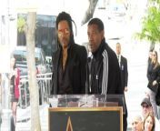 https://www.maximotv.com &#60;br/&#62;American actor and film producer Denzel Washington speech at the Lenny Kravitz Hollywood Walk of Fame star unveiling ceremony on Tuesday, March 12, 2024, at 1750 N. Vine Street in front of the historic Capitol Records Tower in Los Angeles, California, USA. This video is only available for editorial use in all media and worldwide. To ensure compliance and proper licensing of this video, please contact us. ©MaximoTV