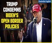 Former President Donald Trump delivers a scathing critique of the Biden administration&#39;s handling of illegal immigration, promising to terminate every open border policy. Don&#39;t miss Trump&#39;s fiery speech as he addresses the pressing issue of illegal immigration in America. Subscribe to stay updated on the latest developments in US politics.&#60;br/&#62; &#60;br/&#62;#USNews #Trump #DonaldTrump #JoeBiden #JoeBidenBorderPolicies #USBorderPolicies #USPresidentialElections #USPolitics #Oneindia&#60;br/&#62;~PR.274~ED.103~GR.121~HT.96~