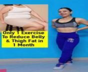 Lose belly and thigh fat in just 1 month with this easy exercise #losebellyfat #shorts #thighs from fat garnny nude
