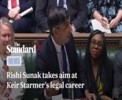 Rishi Sunak Takes Aim At Keir Starmer&#39;s Legal Record During Pmqs