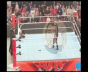 Cody Rhodes comes out to help Jey Uso from The Bloodline at WWE RAW