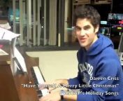 Darren Criss spent a few of his Glee free moments visiting the ASCAP Los Angeles offices, spreading a little Christmas cheer. We knew from his roles on the stage and on TV that Darren was an incredible singer, but we found out during his rendition of &#92;
