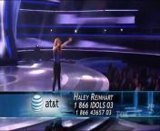Haley Reinhart sings in the Top 3, 3rd song, American Idol 2011 - AmericazGotTalents