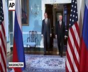 Russian Foreign Minister Sergey Lavrov reacts sarcastically to questions about President Donald Trump&#39;s firing of former FBI Director James Comey.