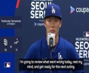 Yamamoto speaks after a disastrous Dodgers debut, as they were beaten 15-11 by the Padres.