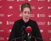 Crystal Palace boss Oliver Glasner&#39;s reaction to todays shocking 1-0 victory over Liverpool at Anfield and dropping them down to 3rd in the Title Race.&#60;br/&#62;&#60;br/&#62;Anfield Stadium, Liverpool, UK
