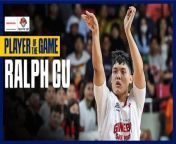 24-10-9 for a near triple-double for Ralph Cu in Ginebra&#39;s win over NorthPort.