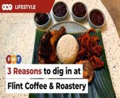 Flint Coffee and Roastery puts a new twist on Malaysia’s nasi lemak, with four types of sambal ready for tasting.&#60;br/&#62;&#60;br/&#62;Flint Coffee &amp; Roastery&#60;br/&#62;Lot G41A - G43, The Curve,&#60;br/&#62;6, Jln PJU 7/3,&#60;br/&#62;Mutiara Damansara,&#60;br/&#62;47810 Petaling Jaya,&#60;br/&#62;Selangor&#60;br/&#62;&#60;br/&#62;Operation Hours:&#60;br/&#62;8 am - 10 pm &#60;br/&#62;&#60;br/&#62;Story by: Noel Wong&#60;br/&#62;Shot by: Moganraj Villavan&#60;br/&#62;Presented &amp; edited by: Selven Razz&#60;br/&#62;&#60;br/&#62;Read More: https://www.freemalaysiatoday.com/category/leisure/2024/04/12/flints-nasi-lemak-with-4-types-of-sambal-is-a-real-treat/&#60;br/&#62;&#60;br/&#62;&#60;br/&#62;Free Malaysia Today is an independent, bi-lingual news portal with a focus on Malaysian current affairs.&#60;br/&#62;&#60;br/&#62;Subscribe to our channel - http://bit.ly/2Qo08ry&#60;br/&#62;------------------------------------------------------------------------------------------------------------------------------------------------------&#60;br/&#62;Check us out at https://www.freemalaysiatoday.com&#60;br/&#62;Follow FMT on Facebook: https://bit.ly/49JJoo5&#60;br/&#62;Follow FMT on Dailymotion: https://bit.ly/2WGITHM&#60;br/&#62;Follow FMT on X: https://bit.ly/48zARSW &#60;br/&#62;Follow FMT on Instagram: https://bit.ly/48Cq76h&#60;br/&#62;Follow FMT on TikTok : https://bit.ly/3uKuQFp&#60;br/&#62;Follow FMT Berita on TikTok: https://bit.ly/48vpnQG &#60;br/&#62;Follow FMT Telegram - https://bit.ly/42VyzMX&#60;br/&#62;Follow FMT LinkedIn - https://bit.ly/42YytEb&#60;br/&#62;Follow FMT Lifestyle on Instagram: https://bit.ly/42WrsUj&#60;br/&#62;Follow FMT on WhatsApp: https://bit.ly/49GMbxW &#60;br/&#62;------------------------------------------------------------------------------------------------------------------------------------------------------&#60;br/&#62;Download FMT News App:&#60;br/&#62;Google Play – http://bit.ly/2YSuV46&#60;br/&#62;App Store – https://apple.co/2HNH7gZ&#60;br/&#62;Huawei AppGallery - https://bit.ly/2D2OpNP&#60;br/&#62;&#60;br/&#62;#FMTLifestyle #3Reasons #Flint #Coffee #Roastery #TheCurve