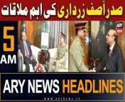 #asifalizardari #headlines #asimmunir #supremecourt #PTI #pmshehbazsharif &#60;br/&#62;&#60;br/&#62;Follow the ARY News channel on WhatsApp: https://bit.ly/46e5HzY&#60;br/&#62;&#60;br/&#62;Subscribe to our channel and press the bell icon for latest news updates: http://bit.ly/3e0SwKP&#60;br/&#62;&#60;br/&#62;ARY News is a leading Pakistani news channel that promises to bring you factual and timely international stories and stories about Pakistan, sports, entertainment, and business, amid others.&#60;br/&#62;&#60;br/&#62;Official Facebook: https://www.fb.com/arynewsasia&#60;br/&#62;&#60;br/&#62;Official Twitter: https://www.twitter.com/arynewsofficial&#60;br/&#62;&#60;br/&#62;Official Instagram: https://instagram.com/arynewstv&#60;br/&#62;&#60;br/&#62;Website: https://arynews.tv&#60;br/&#62;&#60;br/&#62;Watch ARY NEWS LIVE: http://live.arynews.tv&#60;br/&#62;&#60;br/&#62;Listen Live: http://live.arynews.tv/audio&#60;br/&#62;&#60;br/&#62;Listen Top of the hour Headlines, Bulletins &amp; Programs: https://soundcloud.com/arynewsofficial&#60;br/&#62;#ARYNews&#60;br/&#62;&#60;br/&#62;ARY News Official YouTube Channel.&#60;br/&#62;For more videos, subscribe to our channel and for suggestions please use the comment section.