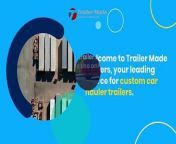 Trailer Made Custom Trailers offer a variety of reliable car hauler trailers for transporting vehicles. Find the perfect trailer to suit your needs today. https://trailermadetrailers.com/car-hauler-trailers/