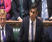 Prime Minister Rishi Sunak delivers a statement to the House on Iran / Israel