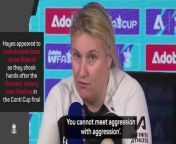 Chelsea boss Emma Hayes left reporters perplexed as she read a poem when asked about spat with Jonas Eidevall