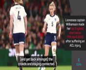 England coach Sarina Wiegman said she was &#39;happy&#39; with captain Leah Williamson&#39;s display after injury return