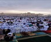 Hundreds of UAE residents gather to offer prayers on Eid Al Fitr morning from a cum prayer for xmas