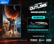 Star Wars Outlaws is an open-world action-adventure game developed by Massive Entertainment and Ubisoft. Take a look at the developer breakdown for the latest story trailer for Star Wars Outlaws with Narrative Director Navid Khavari as players embody the cunning scoundrel Kay Vess and her loyal companion Nix. Get the rundown on the game’s criminal syndicates, including the Pyke Syndicate, the Hutt Cartel, the Ashiga Clan, and Crimson Dawn alongside pursuing the opportunity of a lifetime for Kay Vess and Nix.
