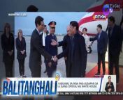 Nasa Amerika na si PBBM para sa makasaysayang Trilateral Leaders&#39; Summit ng Pilipinas, Amerika, at Japan.&#60;br/&#62;&#60;br/&#62;&#60;br/&#62;Balitanghali is the daily noontime newscast of GTV anchored by Raffy Tima and Connie Sison. It airs Mondays to Fridays at 10:30 AM (PHL Time). For more videos from Balitanghali, visit http://www.gmanews.tv/balitanghali.&#60;br/&#62;&#60;br/&#62;#GMAIntegratedNews #KapusoStream&#60;br/&#62;&#60;br/&#62;Breaking news and stories from the Philippines and abroad:&#60;br/&#62;GMA Integrated News Portal: http://www.gmanews.tv&#60;br/&#62;Facebook: http://www.facebook.com/gmanews&#60;br/&#62;TikTok: https://www.tiktok.com/@gmanews&#60;br/&#62;Twitter: http://www.twitter.com/gmanews&#60;br/&#62;Instagram: http://www.instagram.com/gmanews&#60;br/&#62;&#60;br/&#62;GMA Network Kapuso programs on GMA Pinoy TV: https://gmapinoytv.com/subscribe