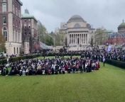 Pro-Palestine protesters occupy Columbia university lawnBwog