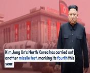 Kim Jong Un‘s North Korea has carried out another missile test, marking its fourth this year. The missile, suspected to be a ballistic one, was launched towards the East Coast, as reported by South Korea’s military and Japan’s Coast Guard.
