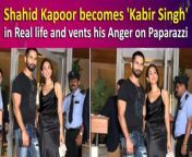 Shahid Kapoor, the Bollywood superstar, is currently a hot topic of discussion due to both his upcoming films and a recent viral video showing him expressing frustration towards the paparazzi. In the video, Shahid is seen wearing a black t-shirt and blue denim jeans, while his wife Mira Rajput is spotted in a black dress. It&#39;s not uncommon for celebrities to grapple with the constant media attention, his latest video is going rapidly viral and fans speculate the reason behind him getting angry on paps.&#60;br/&#62;&#60;br/&#62;#shahidkapoor #mirarajput #shahidkapoorangryonpaps #trending #shocking #viralvideo #bollywoodnews #entertainment #celebupdate