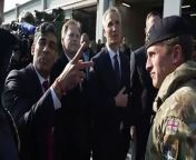 Rishi Sunak and Defence Secretary Grant Shapps have visited the Warsaw Armoured Brigade where they met British soldiers - including one of the prime minister&#39;s own constituents. Report by Alibhaiz. Like us on Facebook at http://www.facebook.com/itn and follow us on Twitter at http://twitter.com/itn